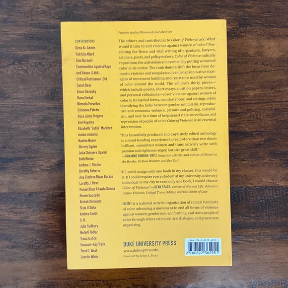NWT Color of Violence: The INCITE! Anthology Paperback - Picture 2 of 6